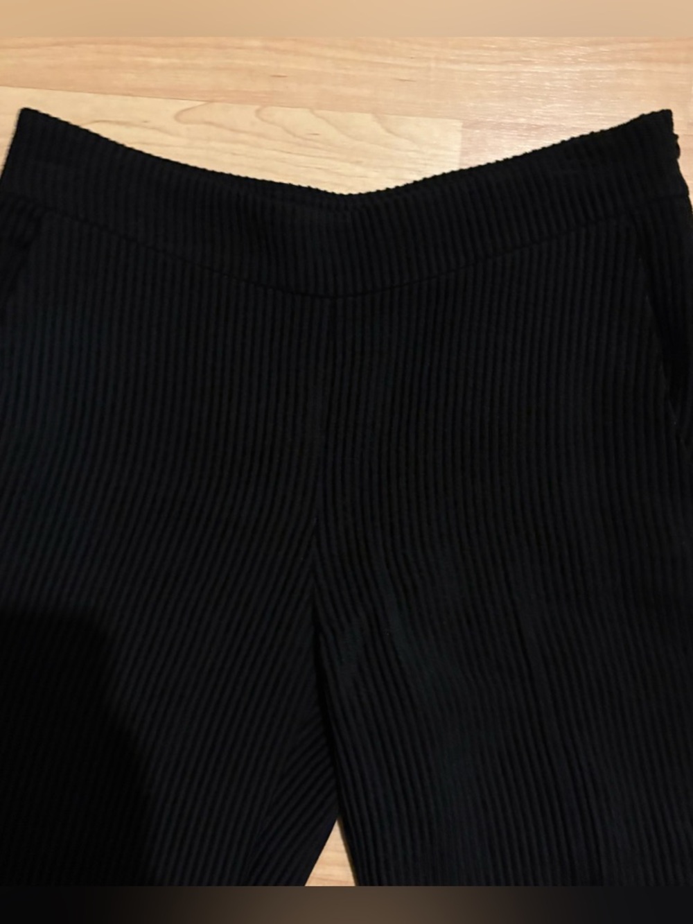 Club Monaco Womens Wide Leg Ribbed Trouser Pants - Picture 3 of 5